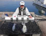 パープルカラーでGET！黒島の磯でエギング…