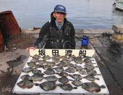 黒島の磯でカワハギの食い上昇中