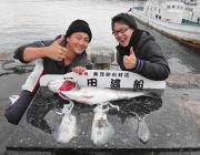 のませでスズキ80㎝、ヤエンでアオリイカ