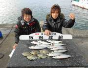 黒島の磯でカワハギ～25㎝97匹！