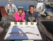 黒嶋の筏でマダイをキャッチ！