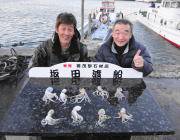 【筏でタコ、磯でアオリ・コウイカ】エギング…