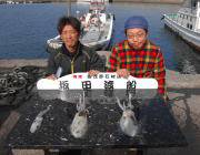 黒島の磯でエギング　HITカラーはグリーン…