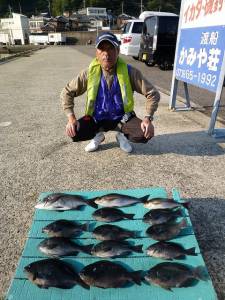魚種多彩でした、一文字でのカゴつり釣果