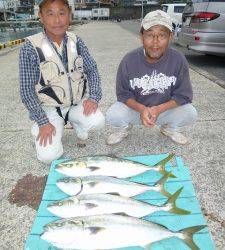 神谷一文字で飲ませ釣り　♪大漁です♪