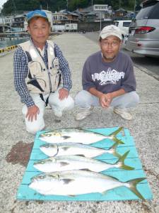神谷一文字で飲ませ釣り　♪大漁です♪