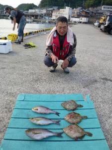 9日カゴ釣り釣果【イサギ・カワハギ・グレ・…