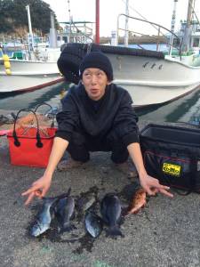 白崎でフカセグレ　いいサイズですｂ