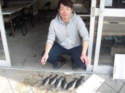 カブト磯でのフカセ釣りでグレの釣果☆