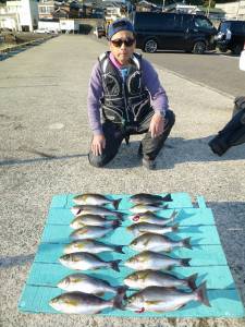 神谷　カゴ釣りでイサギ・グレ・マダイの釣果…