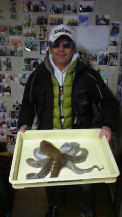 タコエギで1.7kgのタコ！ in 旧一文…