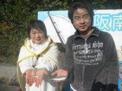 南港海釣り公園　波高い中でのアジ・ガシラの釣果