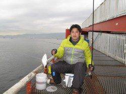 ウキ釣りでチヌ!2日連続のブリも!尼崎市魚つり公園