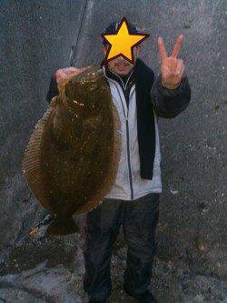 夕方〜翌朝まで釣果 ノマセで座布団級の鮃が★
