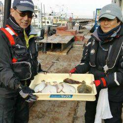岸和田一文字　大晦日も投げカレイの釣果あり