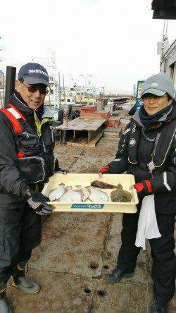 岸和田一文字　大晦日も投げカレイの釣果あり