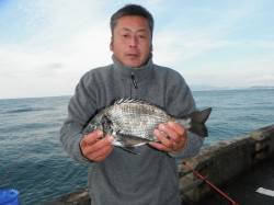 北港釣り公園　カゴ釣りでチヌ・グレの釣果