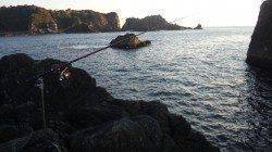 大島の磯でフカセ釣り～グレ・イサギ・カワハギ