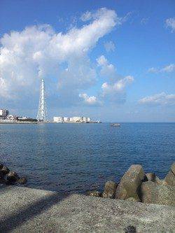 深日漁港　土曜の夜にエギング釣行