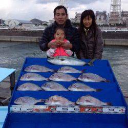 マリーナシティ海洋釣り堀　正月マダイ狙えます