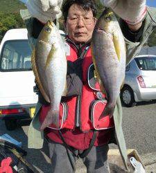 神谷沖一文字内向きでイサギ　カゴ釣りでの釣果