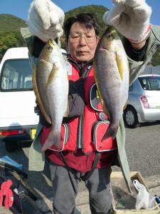 神谷沖一文字内向きでイサギ　カゴ釣りでの釣…