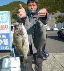 沖一文字内向きでフカセ釣り　グレ&チヌ