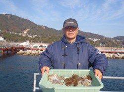 須磨海釣り公園　タコテンヤでマダコ〜400g☆