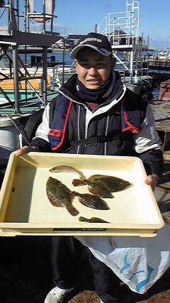 岸和田一文字、カレイ好調キープです♪