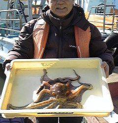 沖一文字・沖一文字北で1kgのタコＧＥＴ！