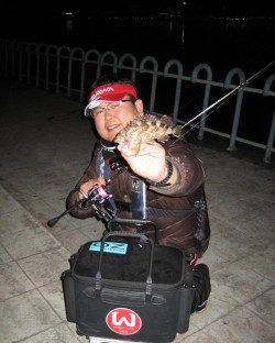 ライトワインドでガシラ1キャスト1ヒット、40cmの良型キビレも♪