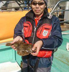 沖の北他でカレイ★青イソメを使っての投げ釣り