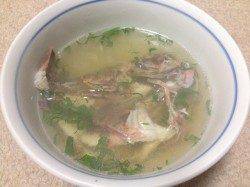 明石港での探り釣り、ガシラ汁にして食しました(^o^)