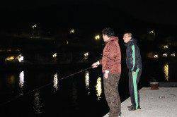 メバリングからオキアミでの胴突に変更、ガシラをキャッチ