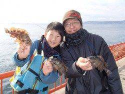 平磯海づり公園、ウキ釣りでガシラ＆メバル♪