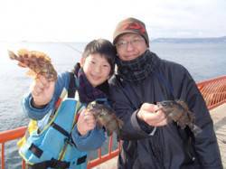 平磯海づり公園、ウキ釣りでガシラ＆メバル♪…