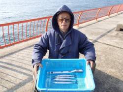 平磯海づり公園、ウキ釣りでサヨリ釣れました…
