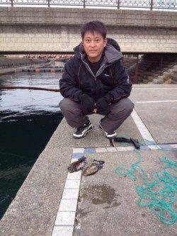 海釣り公園で今晩のおかずGET！エギングでコウイカ