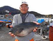 鷹島のカンドリで、48cmの立派なグレ！