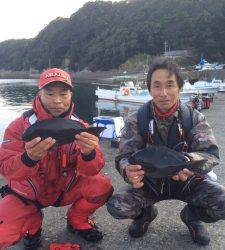 串本東部、35cmまでのグレの釣果、水温下がり渋かった・・・