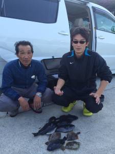 白崎の釣果です☆良型グレも釣れました!