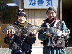 湯浅エリアの磯、オキアミフカセでチヌの釣果…