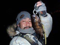 ボトムワインドで手強いアフターのメバルをゲット