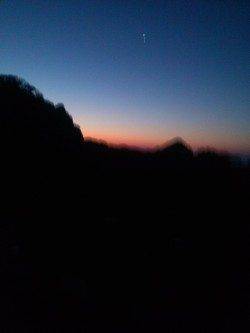 奇麗な朝焼けを見ながらのエギング釣行です