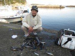 八丈、沖の赤島でのフカセ釣り釣果　グレ38cm〜