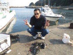 喰い渋い中でのグレ釣果　串本の磯フカセ