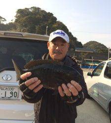 沖のカンゴメ・沖の赤島で腹ボテのグレ釣れました☆