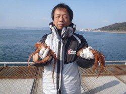 須磨海釣り公園　タコテンヤでタコの釣果あり