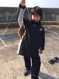 須磨で投げ釣り、３投目で待望のカレイをゲッ…