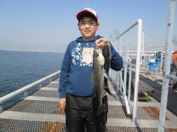 尼崎魚つり公園のハネ、朝から午後に棚は徐々…